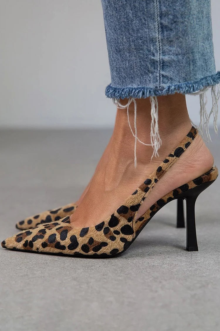 Avery™  | Tacchi D’Orsay Leopardo - vevaly.com