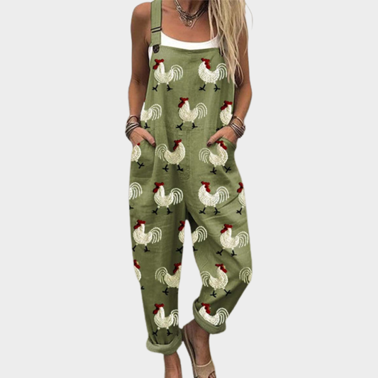 Salopette Stampata Comoda - vevaly.com