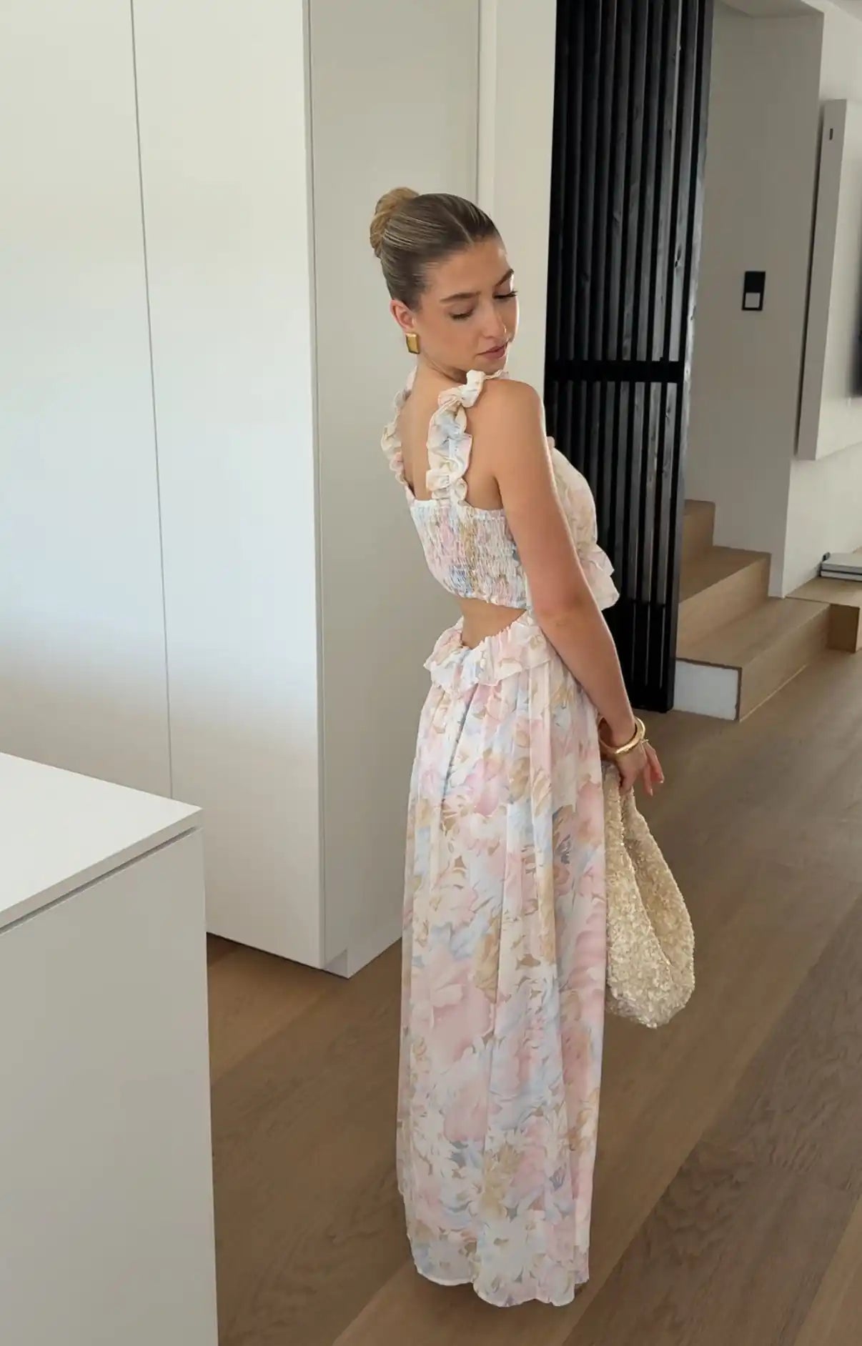 Abito Maxi Floreale - vevaly.com