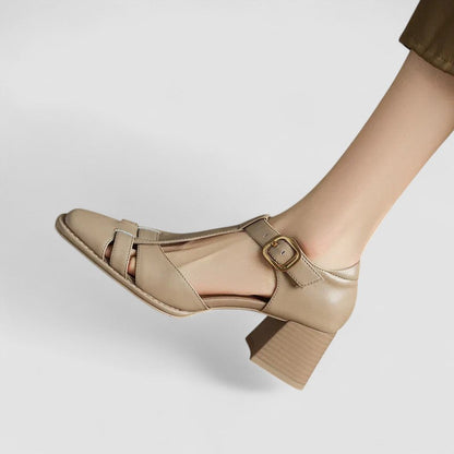 Alina | Tacchi Block T-Strap - vevaly.com