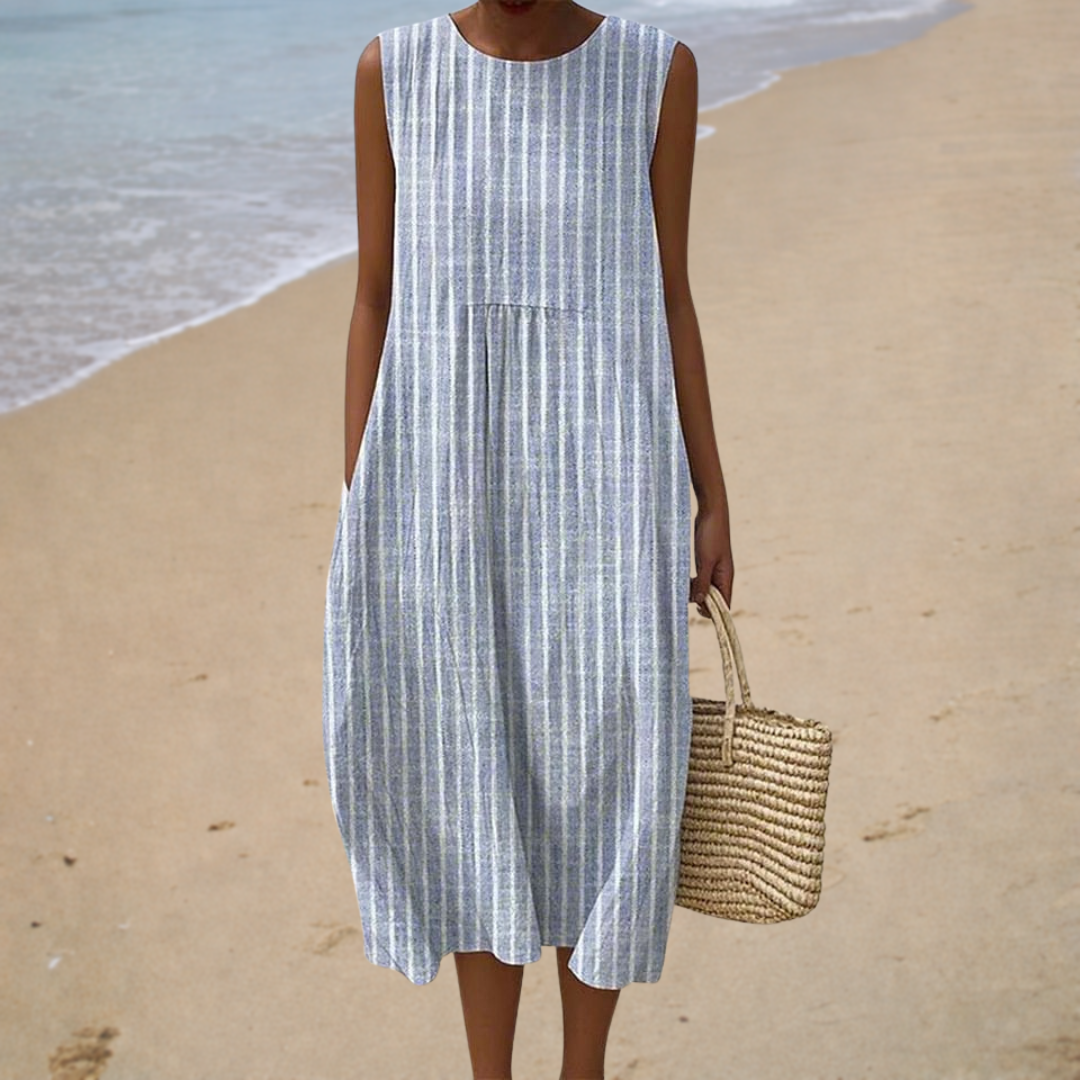 Anaïs | Abito a Righe Balneare - vevaly.com