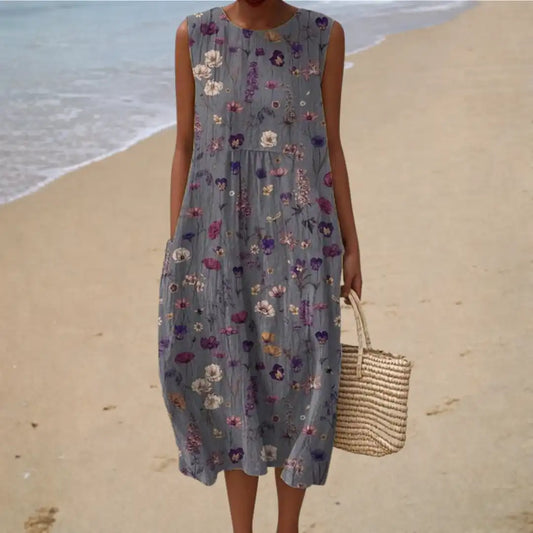 Geneviève | Abito Midi Campestre - vevaly.com