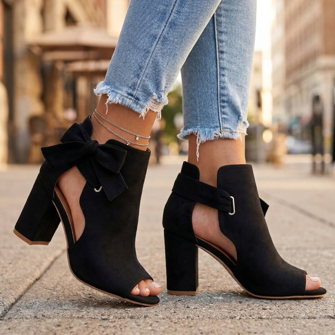 Lena Bow Heels - vevaly.com