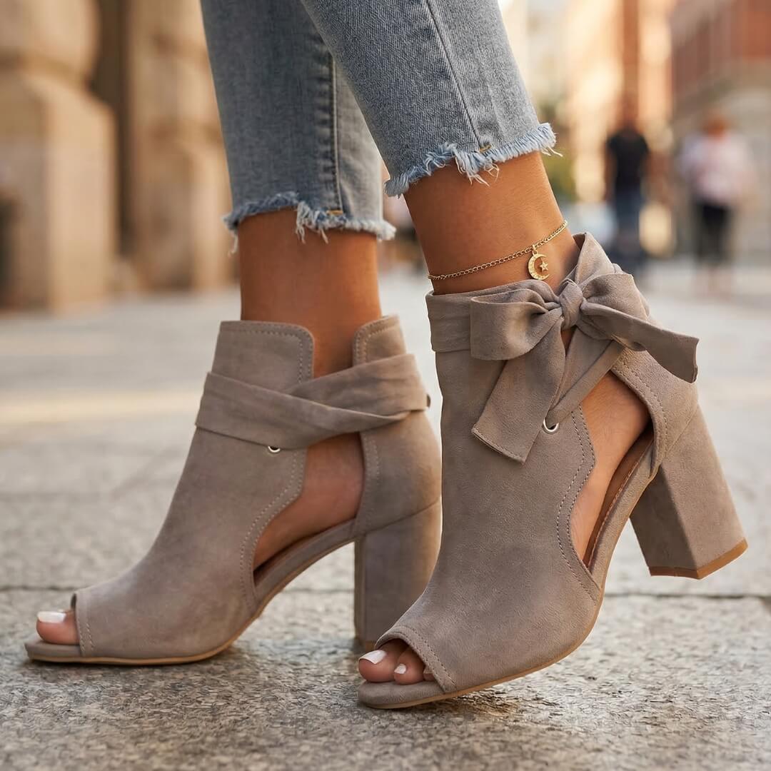 Lena Bow Heels - vevaly.com
