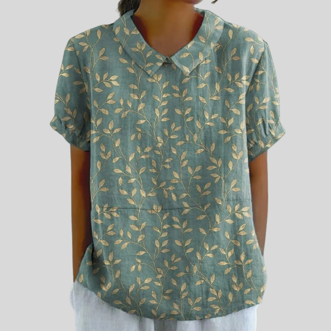 Elegantní, květinový a pohodlný top - vevaly.com