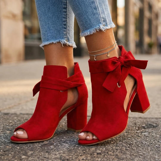 Lena Bow Heels - vevaly.com