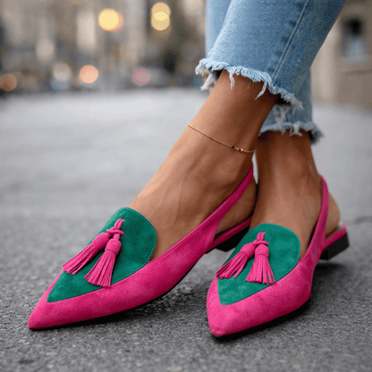 Lorina Tassel Slingbacks - vevaly.com