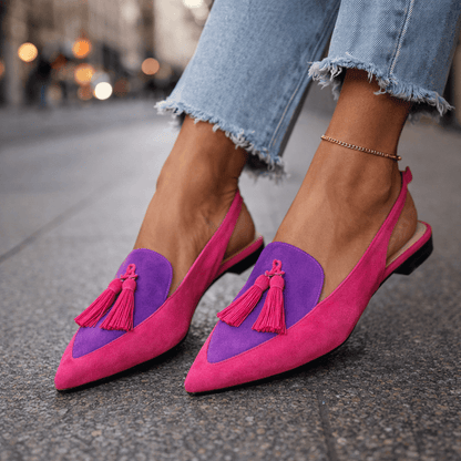 Lorina Tassel Slingbacks - vevaly.com