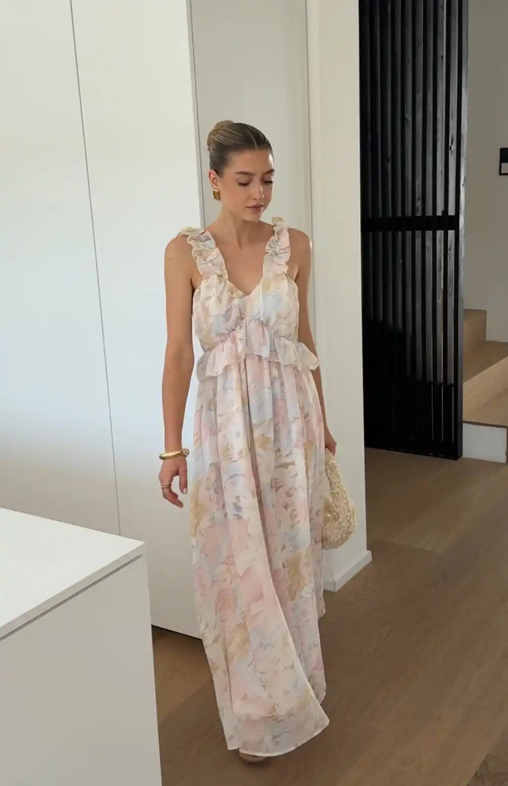 Abito Maxi Floreale - vevaly.com