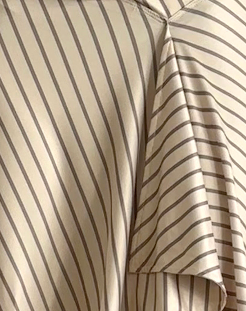 Esmeray - Gonna Midi a Righe Diagonali Gialle - vevaly.com