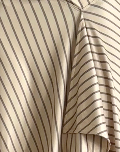 Esmeray - Gonna Midi a Righe Diagonali Gialle - vevaly.com