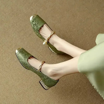 Ophelia Pearl Heels - vevaly.com