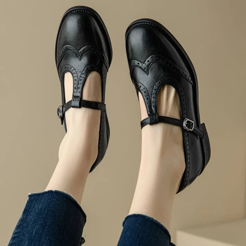 Sarah™ | Eleganti Mary Jane con cinturino a T - vevaly.com