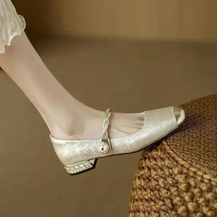 Ophelia Pearl Heels - vevaly.com