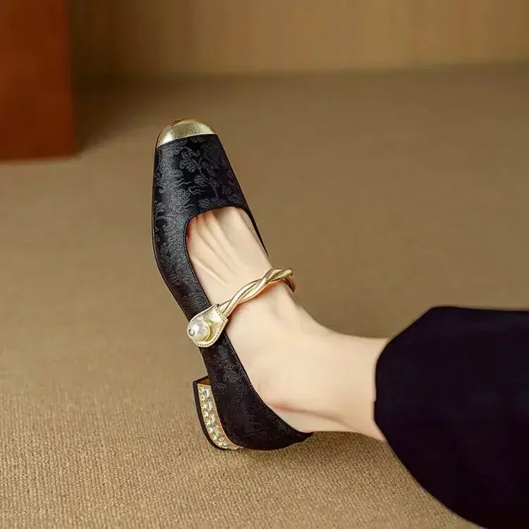 Ophelia Pearl Heels - vevaly.com