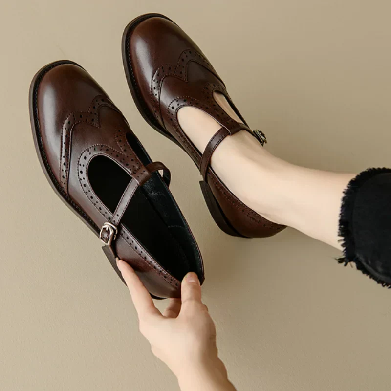 Sarah™ | Eleganti Mary Jane con cinturino a T - vevaly.com