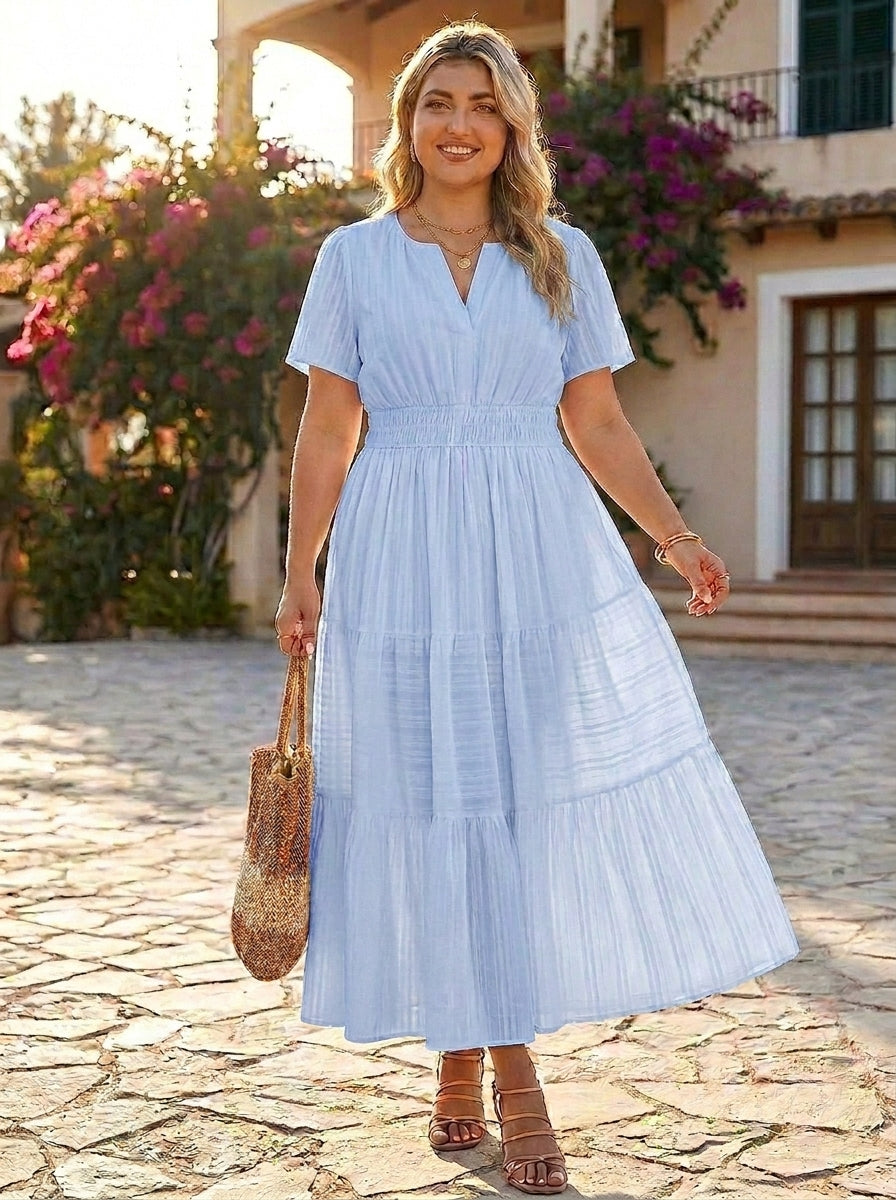 Vero | Boho maxi šaty s volánem