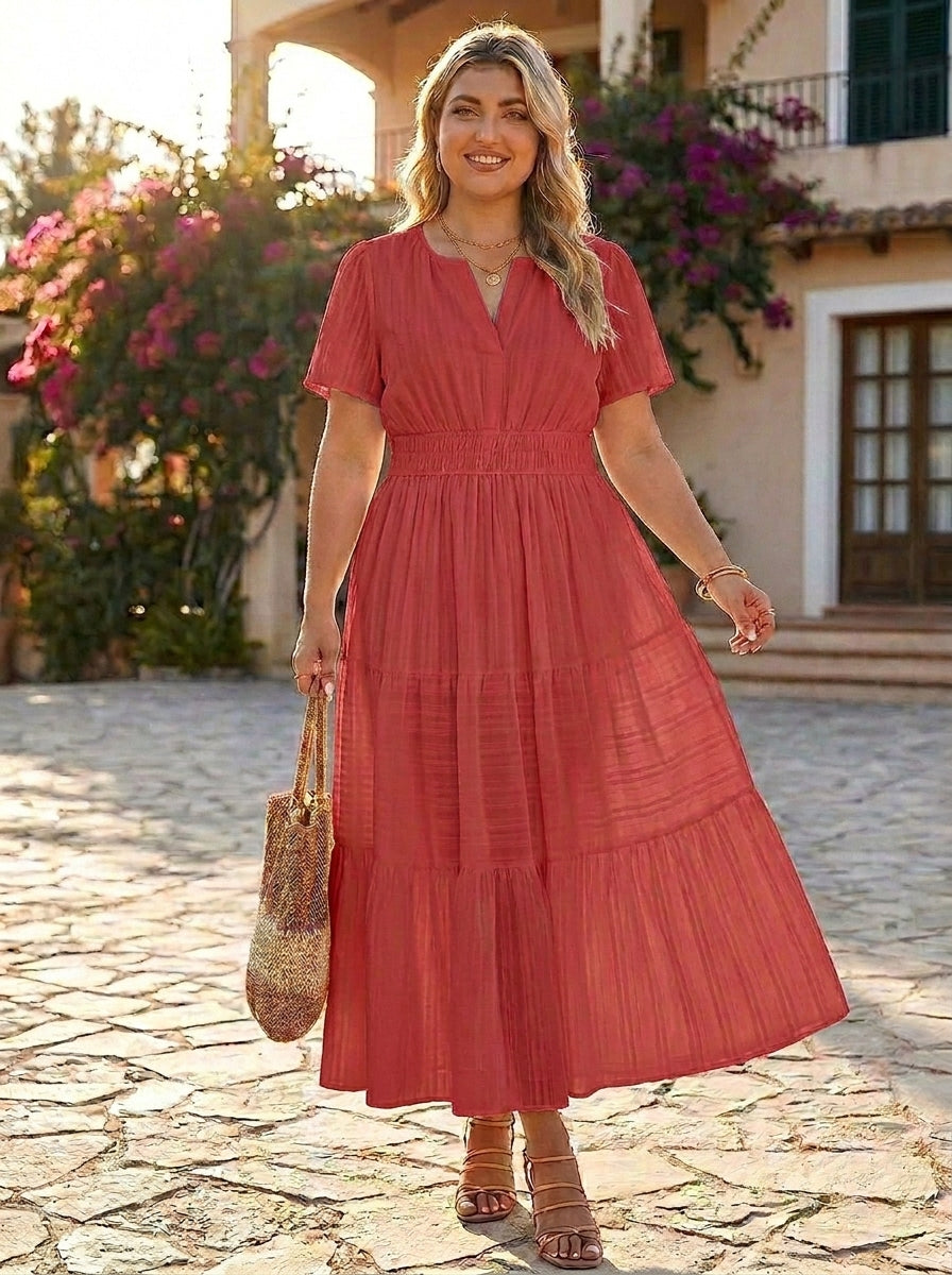 Vero | Boho maxi šaty s volánem