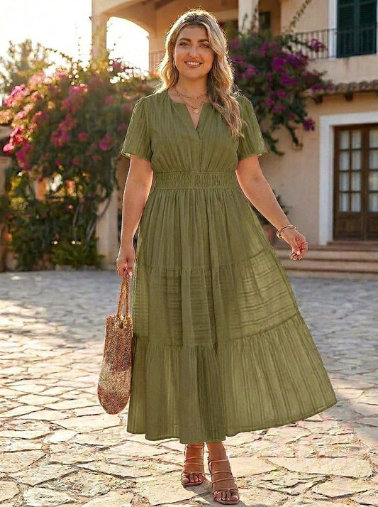 Vero | Boho maxi šaty s volánem