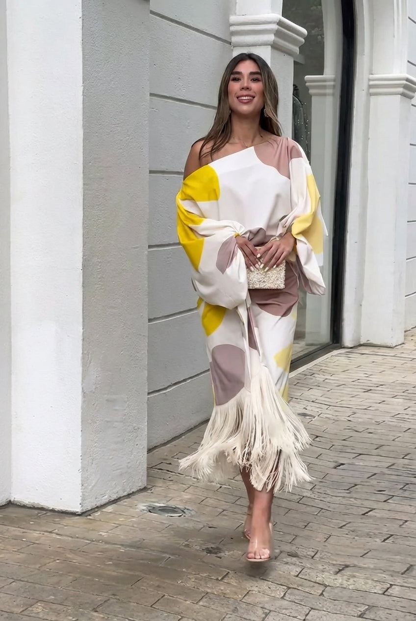Daniela | Completo di due pezzi con frange - vevaly.com