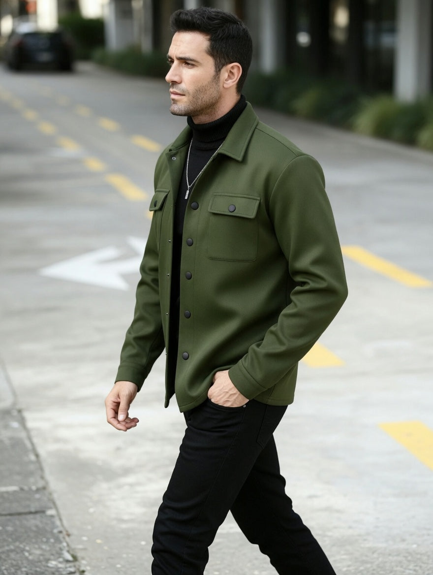OVERSHIRT - HNĚDÁ - vevaly.com