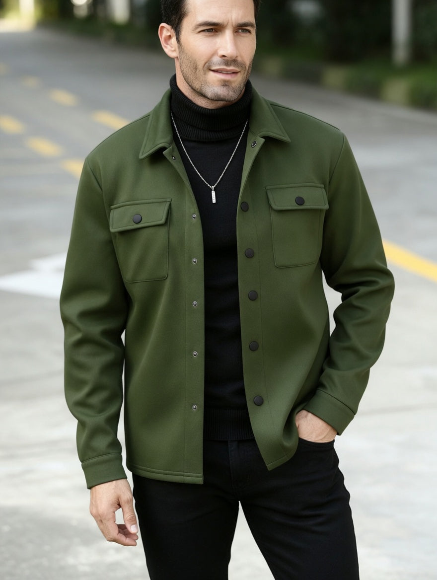 OVERSHIRT - HNĚDÁ - vevaly.com