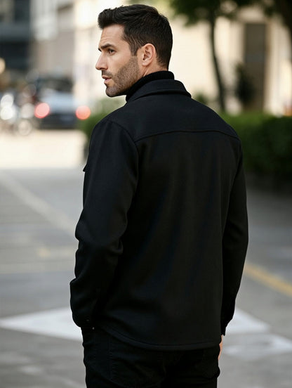 OVERSHIRT - ČERNÁ - vevaly.com