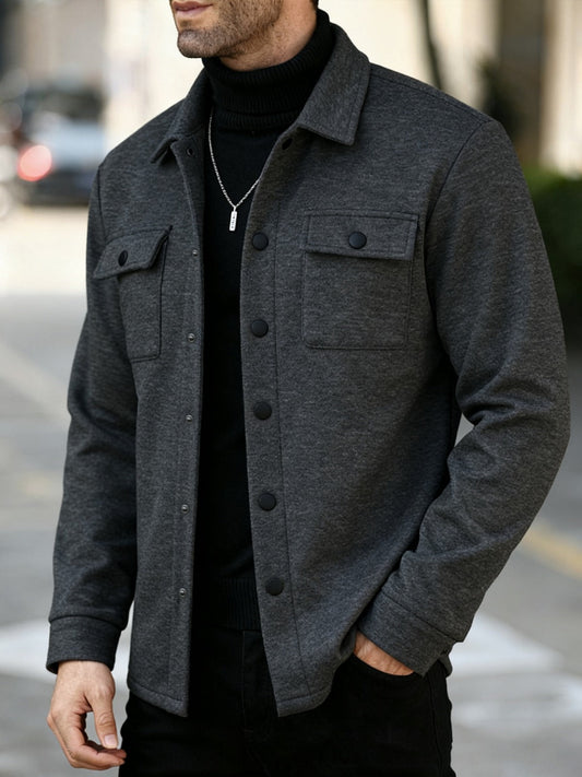 OVERSHIRT - TMÁVĚ ŠEDÁ - vevaly.com
