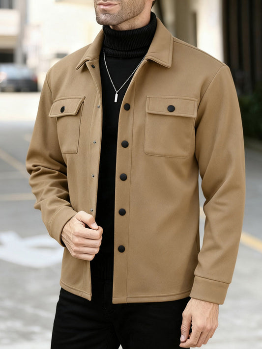 OVERSHIRT - KHAKI - vevaly.com